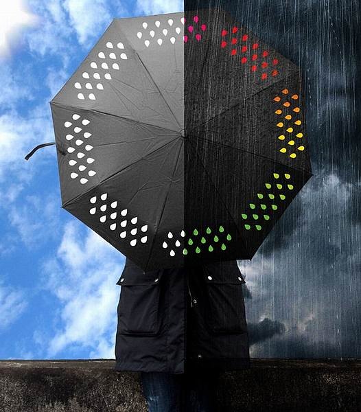 Зонт меняющий цвет