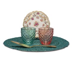 Набор стаканов 6 шт Pattern#4 Riviera Blue, 310 мл. IVV