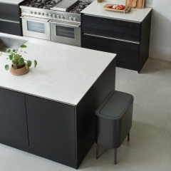 Мусорный бак Touch Bin Bo (3 х 11 л), Черный матовый Brabantia