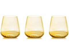 Набор стаканов для виски Opium, янтарный, 0,45 л. 6 шт. Le Stelle