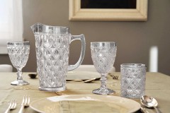 Набор стаканов для воды Dubai, прозрачный, 0,3 л. 4 шт. WD Lifestyle