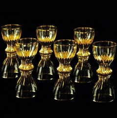 Стаканы 300 мл. OPERA, набор 6 шт, хрусталь/декор, золото 24К
