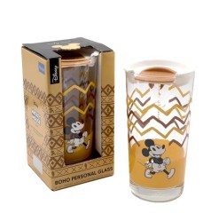 Стакан, 465 мл. коричневая крышка BOHO Disney LUCARIS