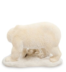 WS-706 Статуэтка "Белый медведь с детенышем"