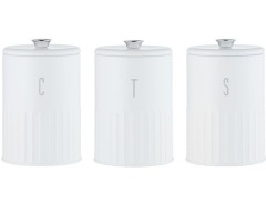 Набор банок для сыпучих продуктов Astor, белые, 1,45 л. 3 шт. Maxwell & Williams