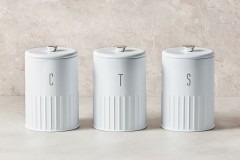 Набор банок для сыпучих продуктов Astor, белые, 1,45 л. 3 шт. Maxwell & Williams