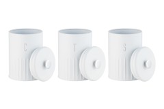 Набор банок для сыпучих продуктов Astor, белые, 1,45 л. 3 шт. Maxwell & Williams