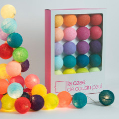 Гирлянда с подсветкой, 20 шаров Tao Tong, La case de cousin paul